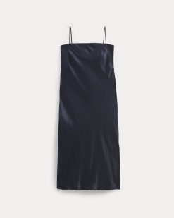 Alternative view of Slip Dress in Silk Charmeuse | Navy