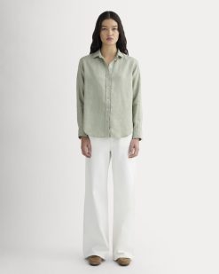 Alternative view of The Must-Have Shirt in Linen | Seagrass