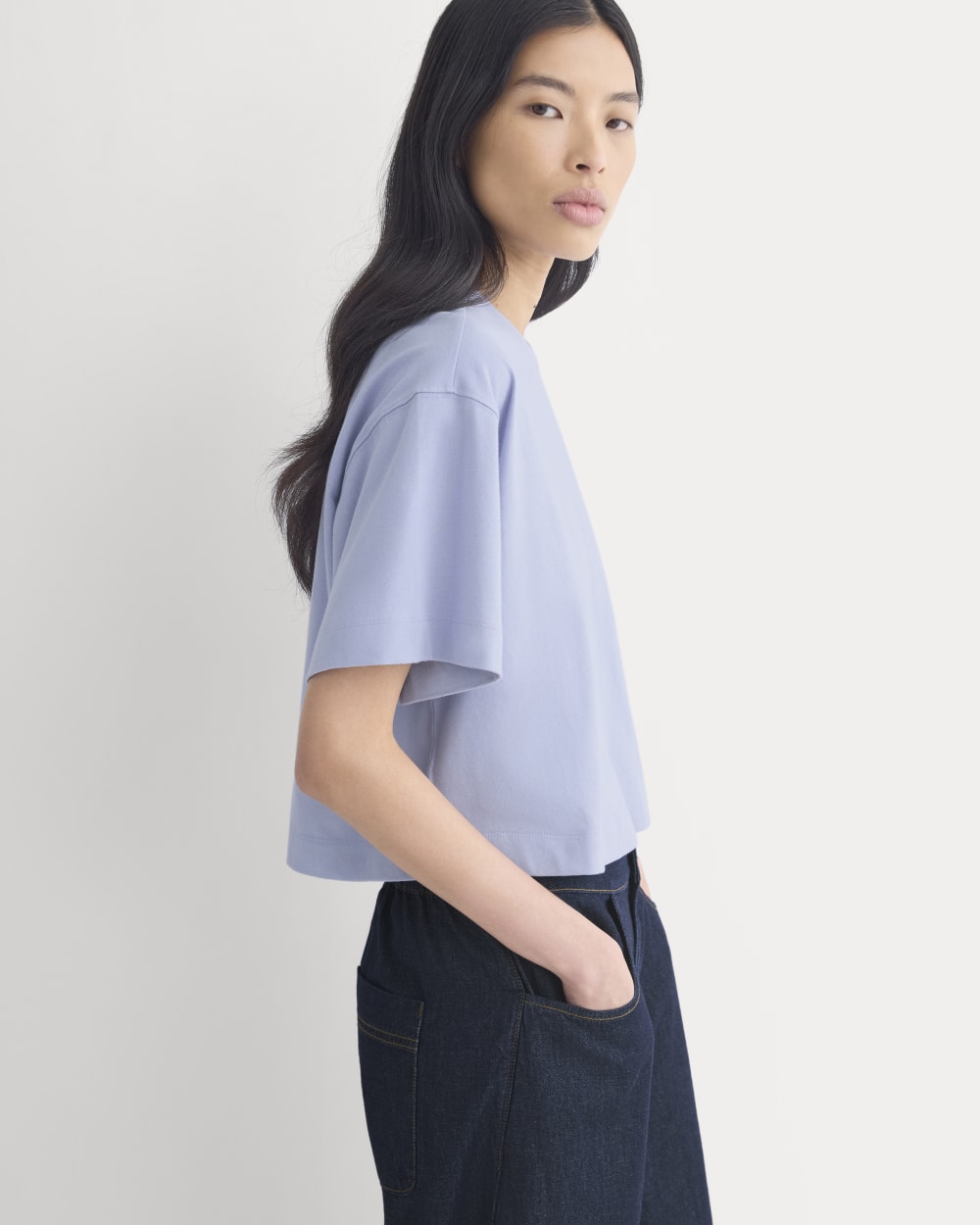 Forever Jersey Cropped Tee | Aleutian - Image 5
