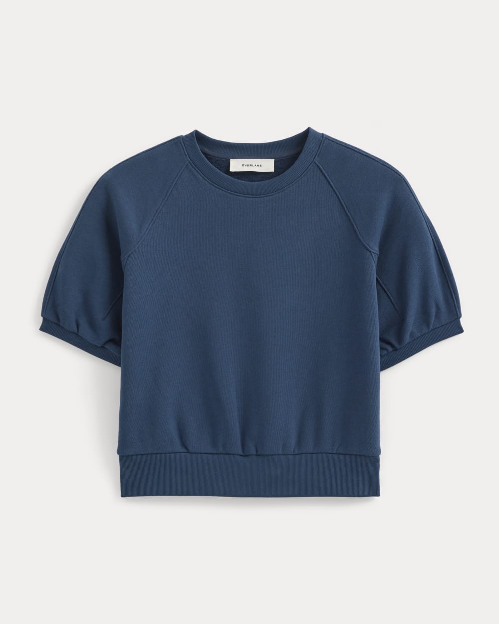 Lightweight Terry Blouson Short-Sleeve Crew | Blue Wing Teal - Image 2