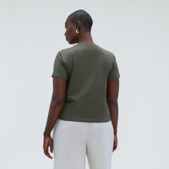 Alternative view of The Box-Cut Tee in Essential Cotton | Kambaba | No Pocket