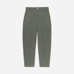 Alternative view of The Utility Barrel Pant | Pewter Green | Tall