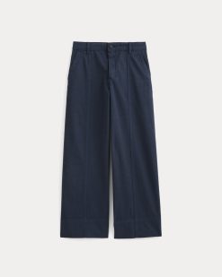 Alternative view of Seamed Wide-Leg Pant | Navy