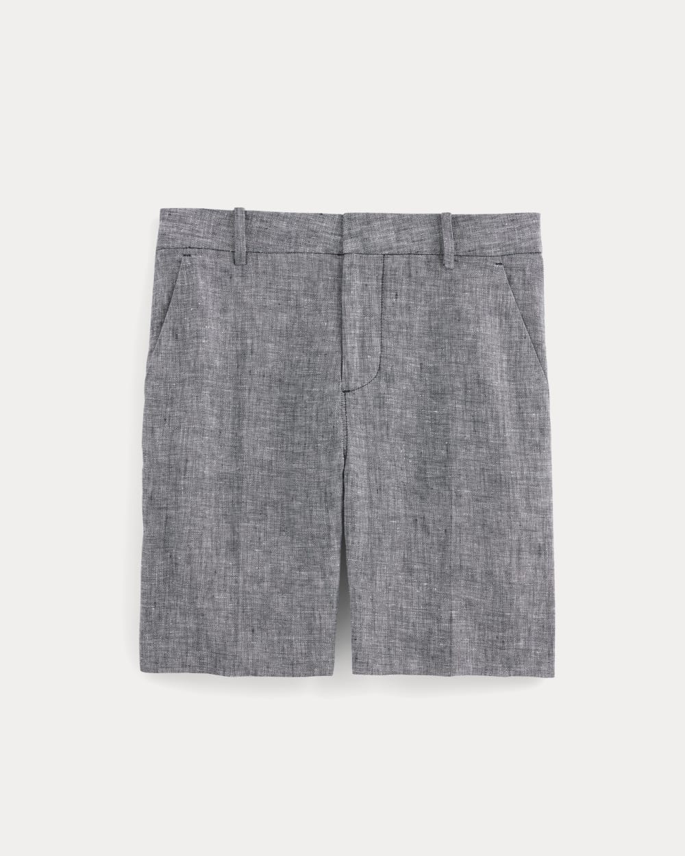 The 7 Linen Trouser Short | Navy Chambray - Image 2