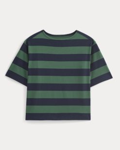 Alternative view of Mariner Tee | Navy/Hunter Green