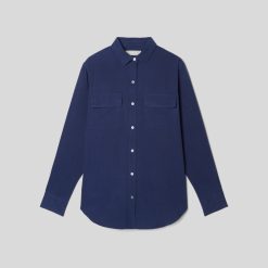 Alternative view of The Washable Silk Relaxed Shirt  | Ocean Cavern
