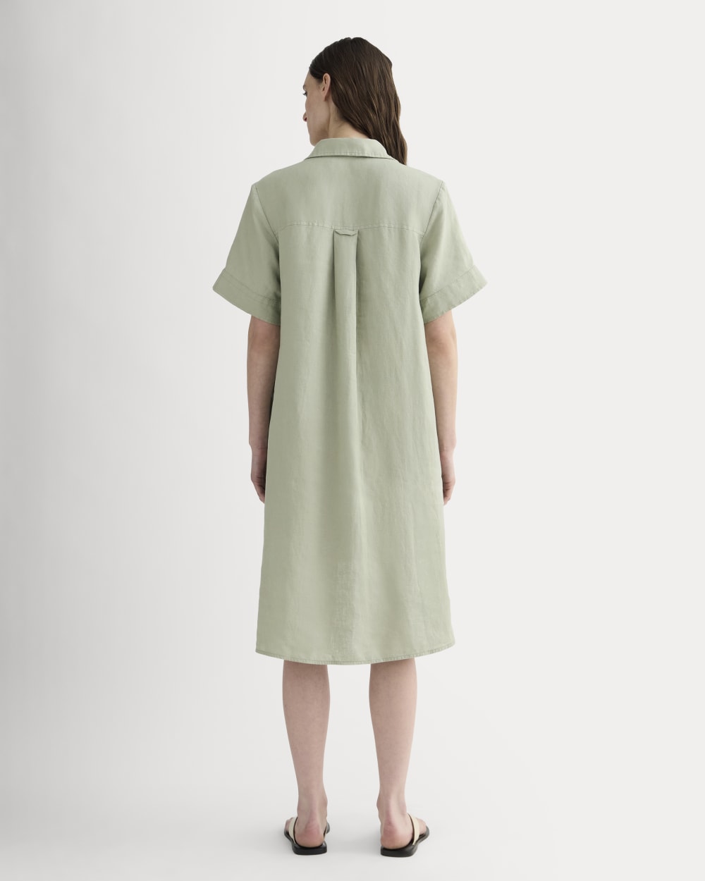 The Daytripper Dress in Linen | Seagrass - Image 3