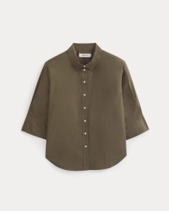 Alternative view of Cuff Detail Shirt in Lightweight Cotton | Beech