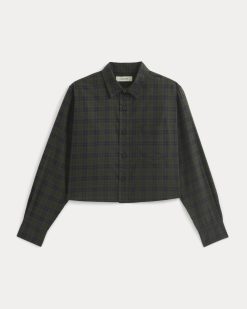 Alternative view of The Way-Short Shirt in Silky Cotton | Duffle Bag Plaid