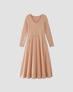 Alternative view of The Long-Sleeve Riviera Dress | Blush Pink