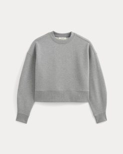 Alternative view of Luxe Fleece Sweatshirt | Vintage Heather Grey