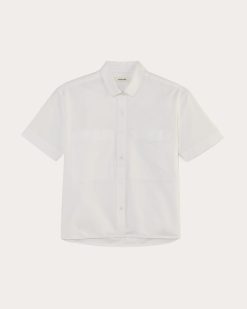 Alternative view of The Short-Sleeve Boxy Oxford | White