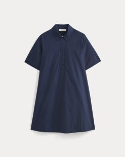 Alternative view of Popover Mini Shirtrdress in Ultrasoft Cotton | Navy