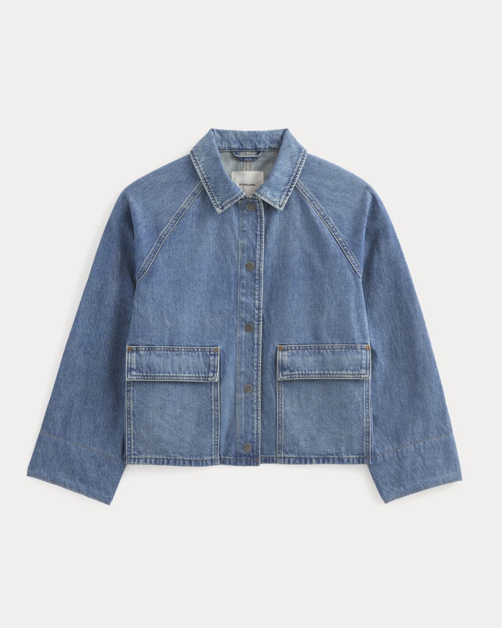Cropped Denim Jacket | Medium Indigo - Image 2