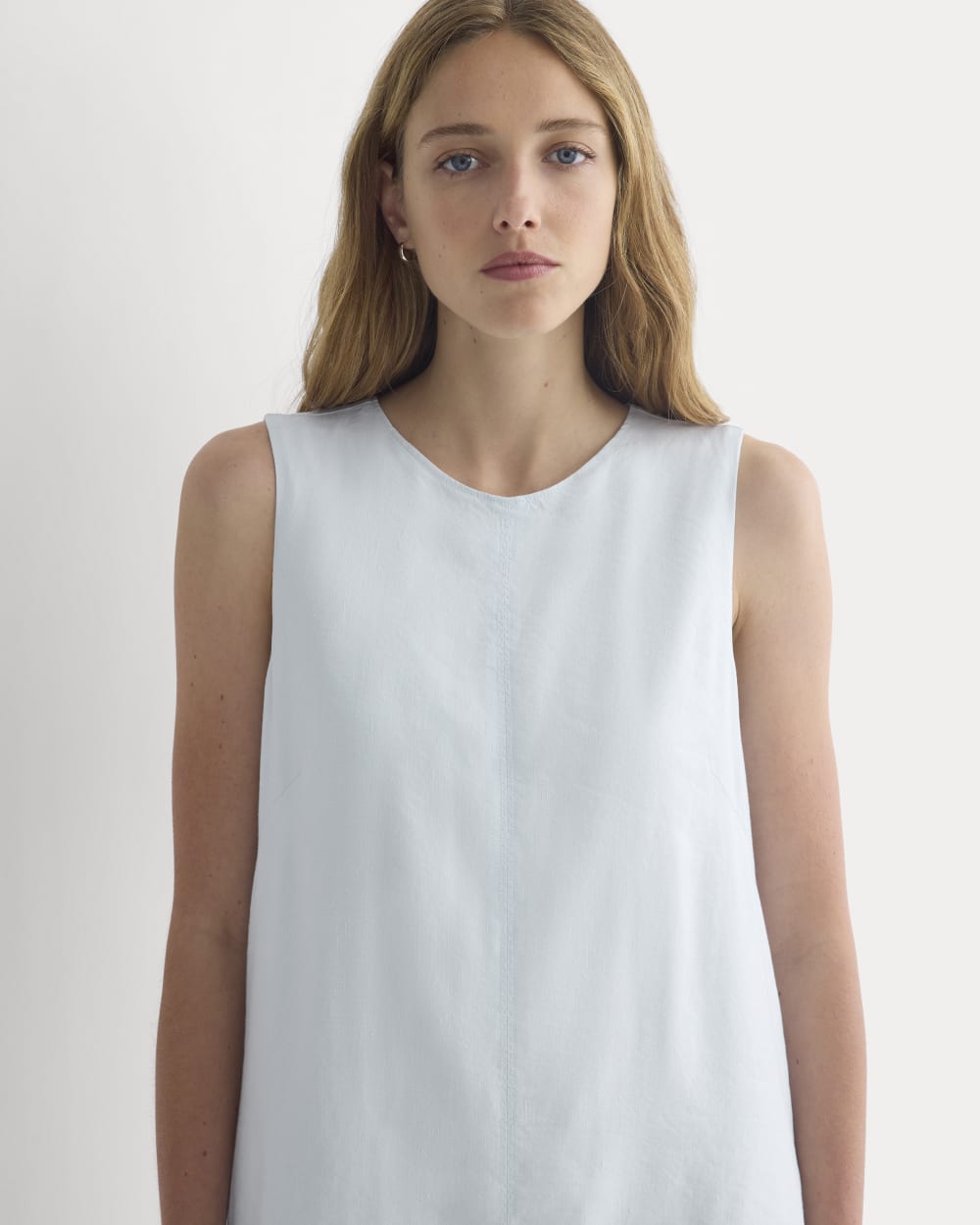 The Shift Dress in Stretch Linen | Skywriting - Image 4