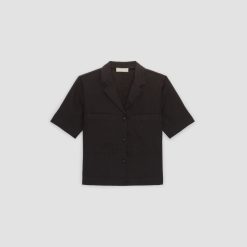 Alternative view of The Linen Workwear Shirt | Black