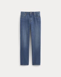 Alternative view of Low-Rise Straight Jean | Tungsten Old Blue