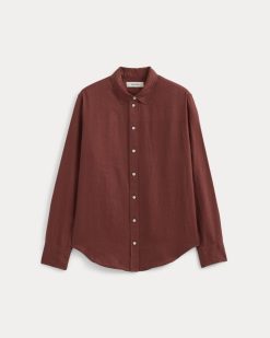 Alternative view of The Must-Have Shirt in Linen | Henna Red