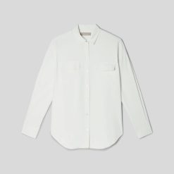 Alternative view of The Washable Silk Relaxed Shirt  | Bone