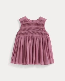 Twisted Pleat Tank in Silk Georgette | Heather Rose