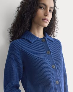 Shrunken Cardigan in Everyday Cotton | Estate Blue