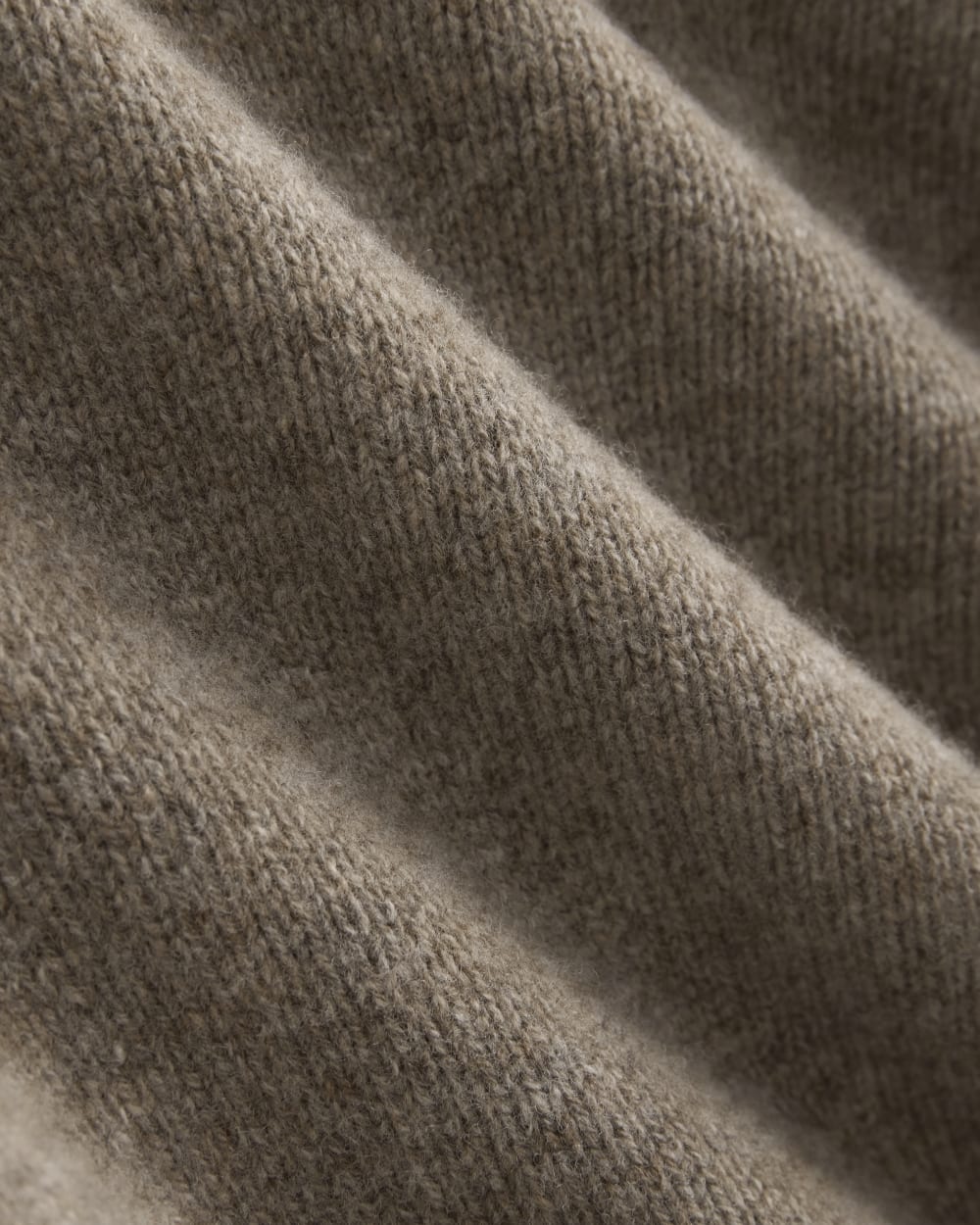 V-Neck Sweater in Extrafine Luxe Merino | Heather Soft Taupe - Image 6