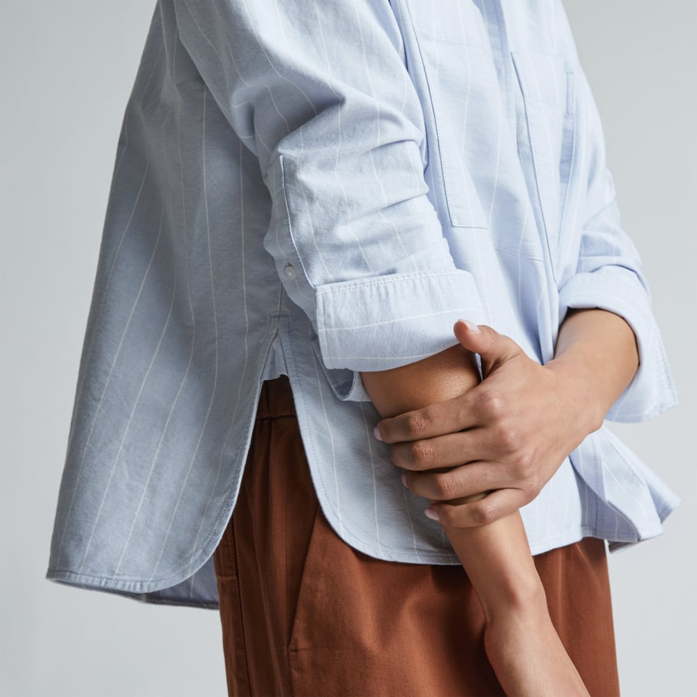 The Boxy Oxford | Periwinkle / White - Image 5