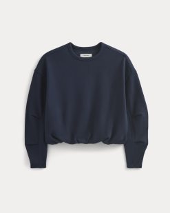 Alternative view of Lightweight Terry Bubble Sweatshirt | Navy