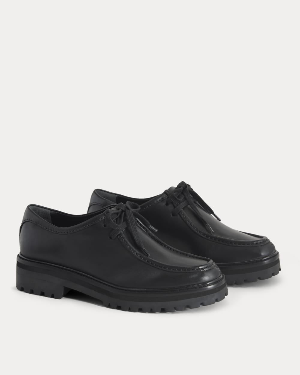 Leather Lug Chukka | Black - Image 4