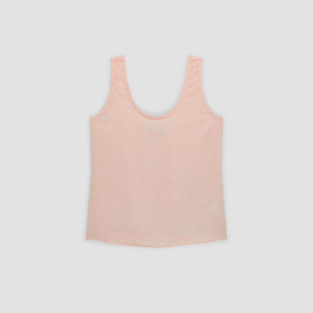 The Scoop Tank in Linen | Petal Pink - Image 2