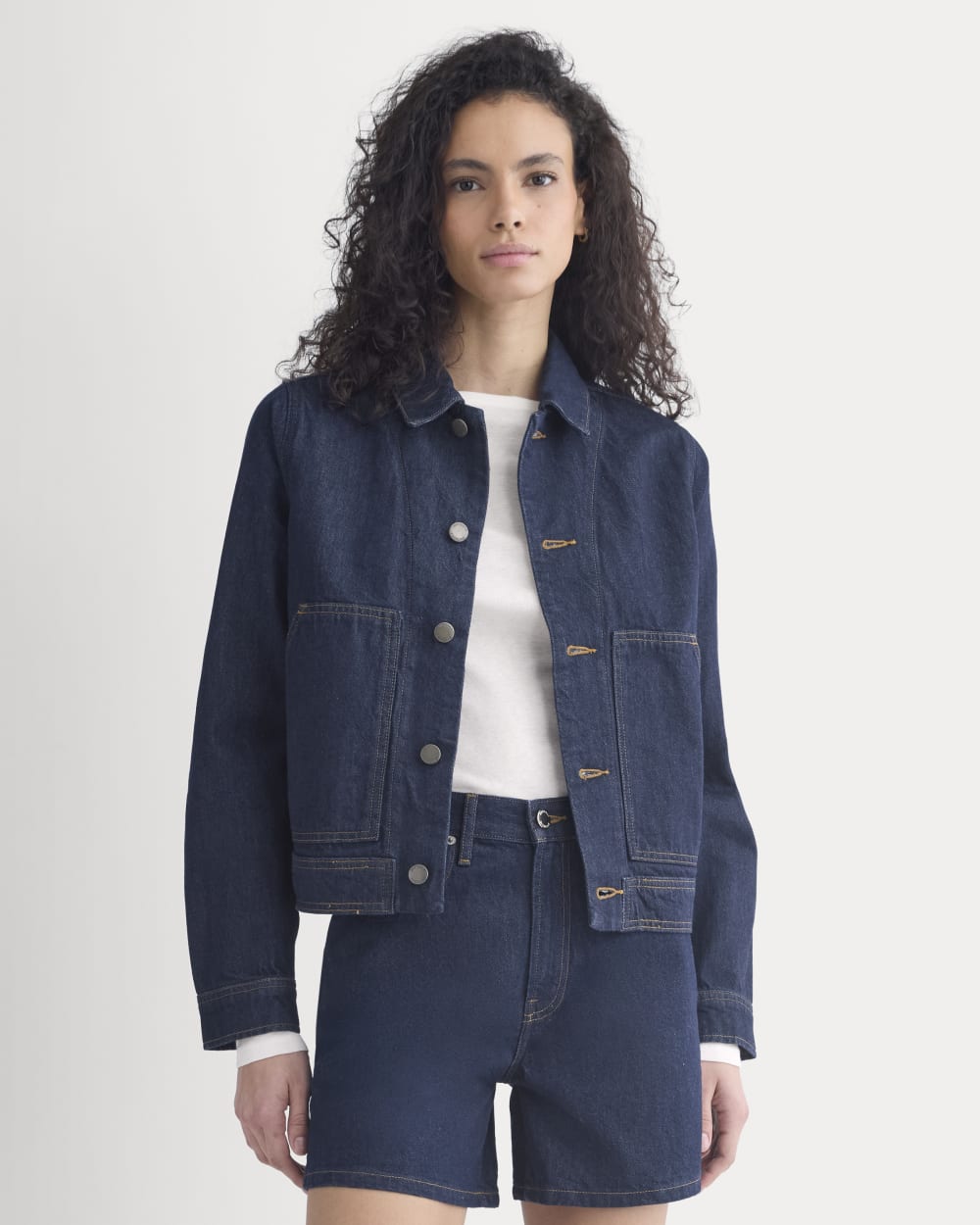 Denim Chore Jacket | Dark Indigo - Image 5