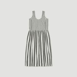 Alternative view of The Poplin Summer Dress | Bone / Black