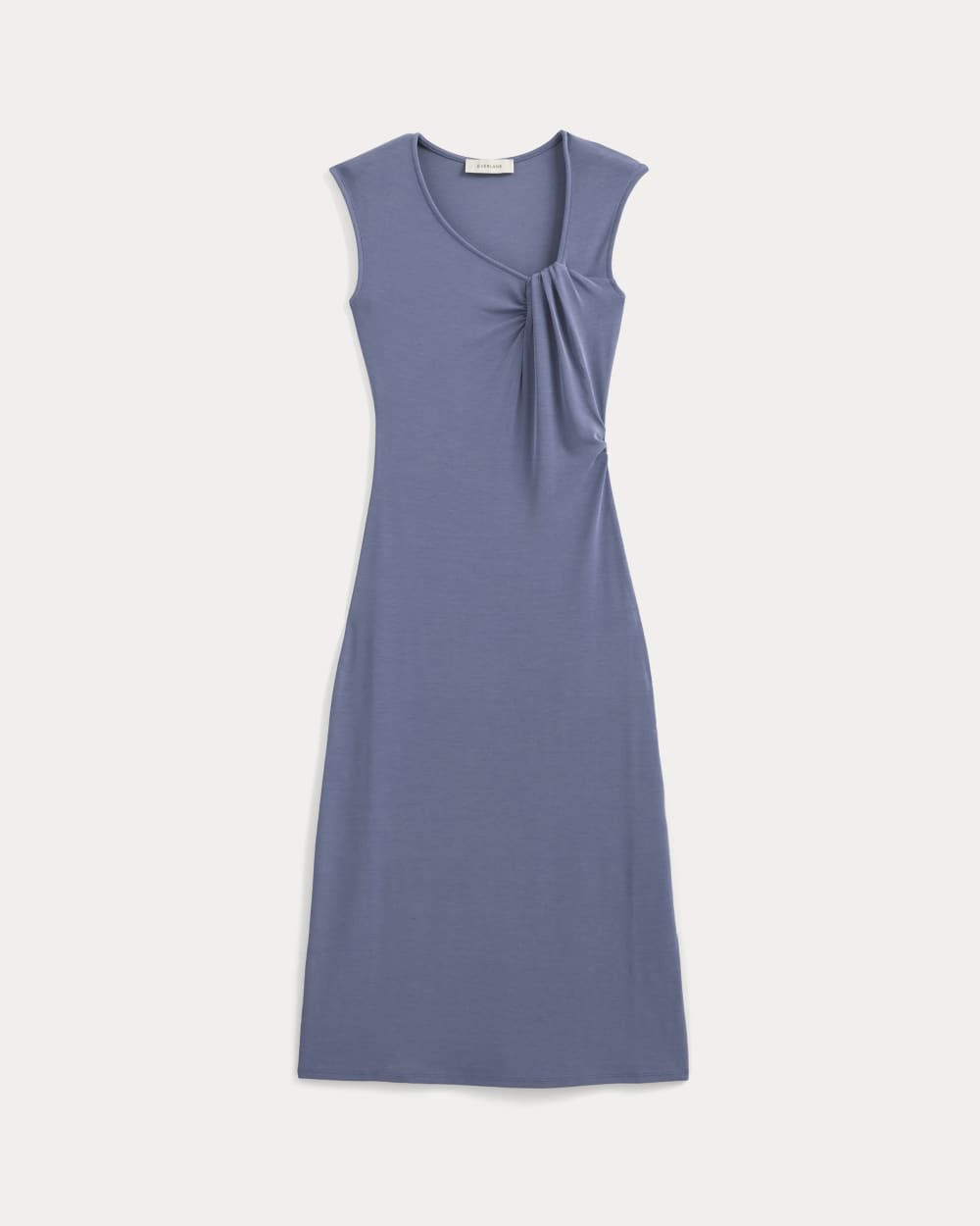 Knit Asymmetrical Midi Dress | Blue Dusk - Image 2
