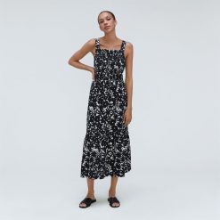 Alternative view of The Smock Dress | Black / Canvas Floral