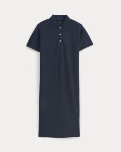 Alternative view of Pique Polo Short-Sleeve Dress | Navy