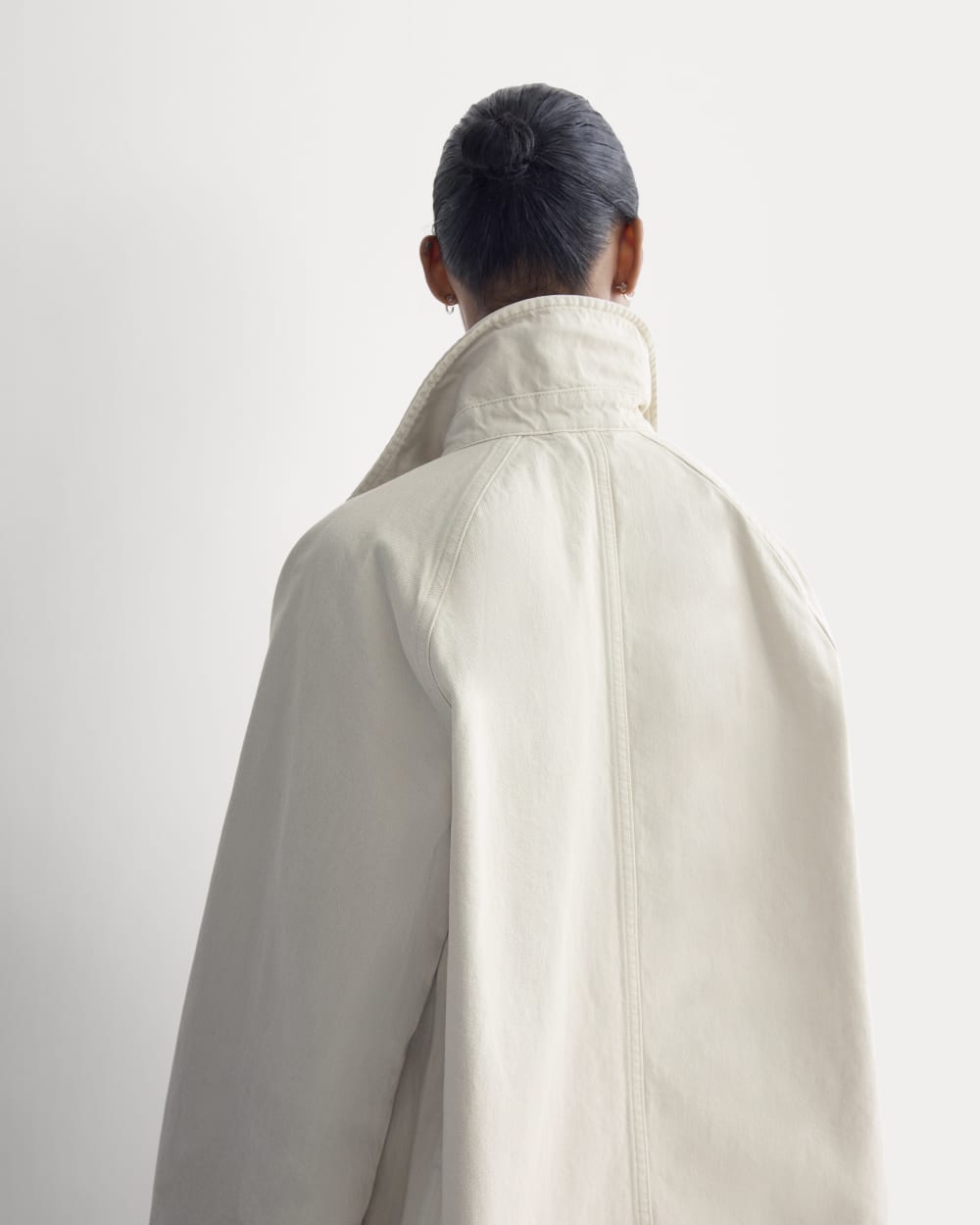 Cropped Denim Jacket | Garment-Dyed Sand - Image 7