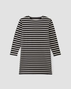 Alternative view of The Mariner Dress | Black / Bone