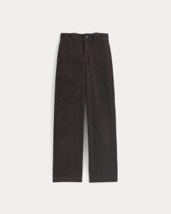 Alternative view of Corduroy Wide-Leg Trouser | Dark Chocolate