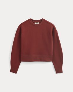Alternative view of Luxe Fleece Sweatshirt | Merlot