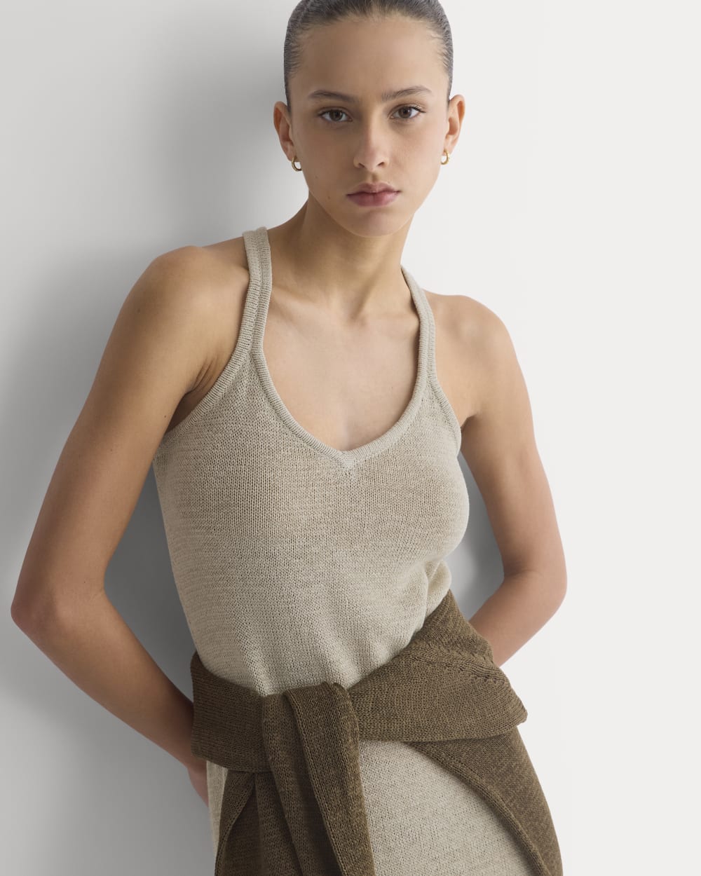 Sweater Racerback Midi Dress | Peyote - Image 4