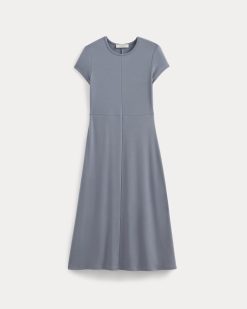 Alternative view of Midi Tee Dress in Butterknit | Blue Dusk