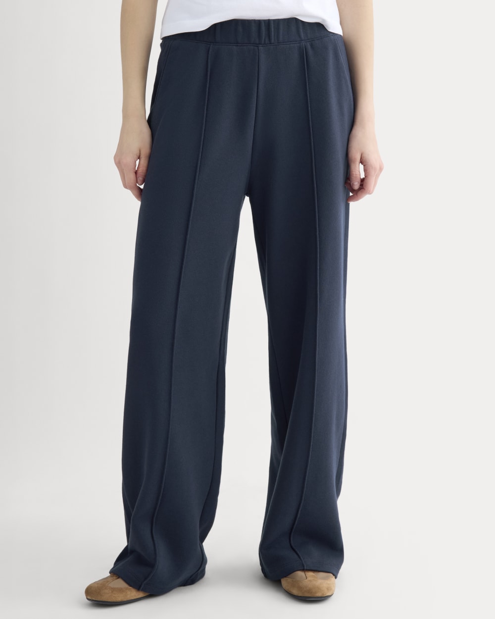 Lightweight Terry Pintuck Sweatpant | Navy - Image 4