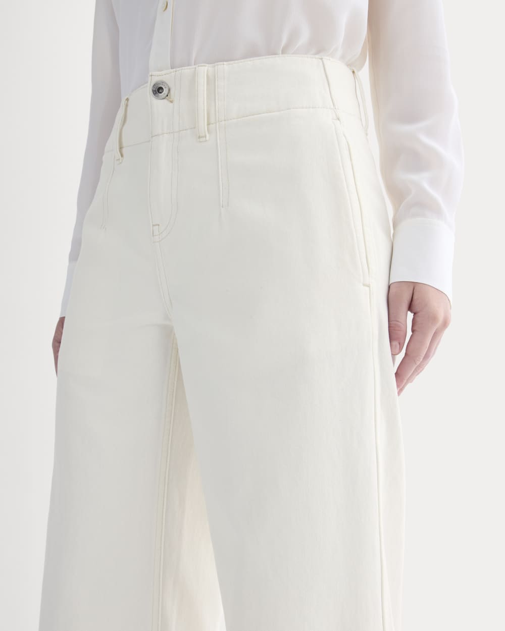 The Mid-Rise Trouser Jean | Ecru - Image 4