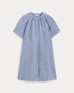 Alternative view of The Popover Dress in Linen | Chambray