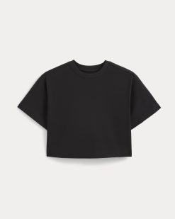 Alternative view of Forever Jersey Cropped Tee | Black
