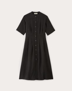 Alternative view of The Frolic Dress in Linen | Black