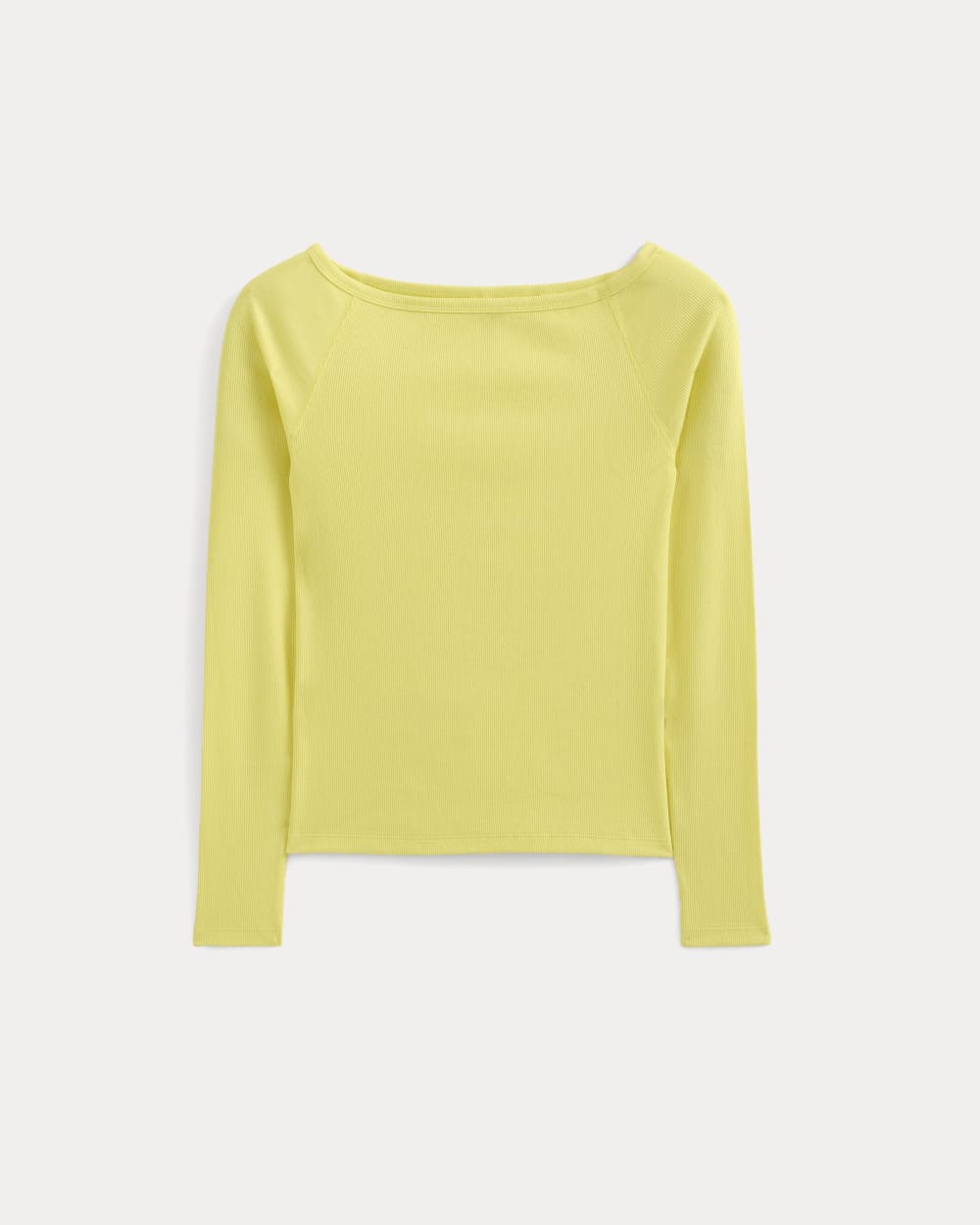 Luxe Rib Boatneck Top | Celandine - Image 2