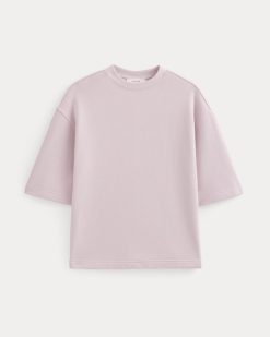 Alternative view of Lightweight Terry Oversized Tee | Burnished Lilac