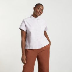 Alternative view of The Short-Sleeve Box Shirt | Dusty Lavender