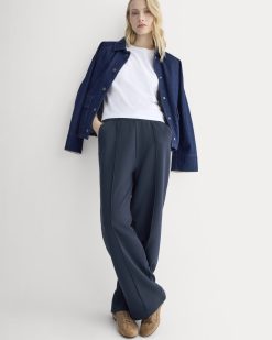 Lightweight Terry Pintuck Sweatpant | Navy